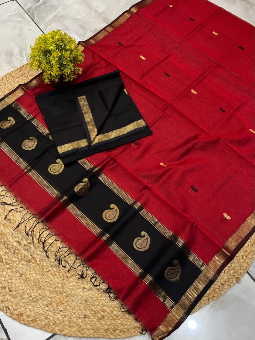 Maheshwari Handwoven Keri Buti 
